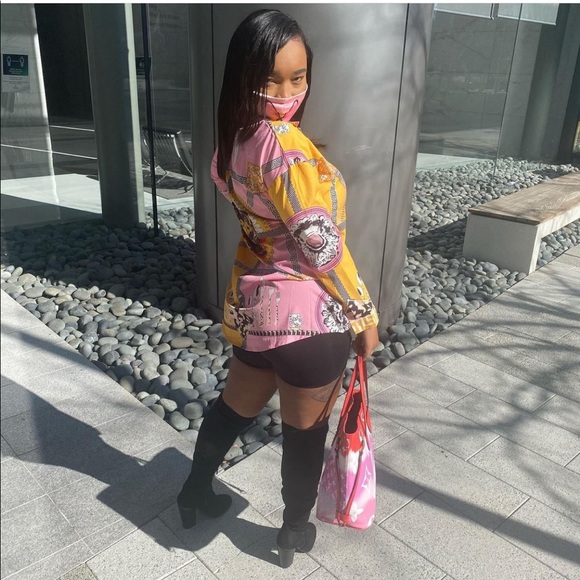 Versace Themed Print Shirt - Picture 2 of 2